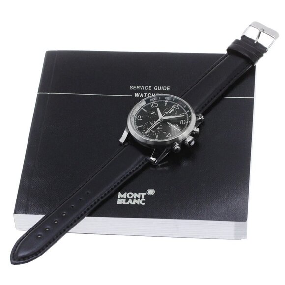 MONTBLANC Timewalker UTC 7263 Chronograph Black Dial Automatic Men's - Picture 2 of 7